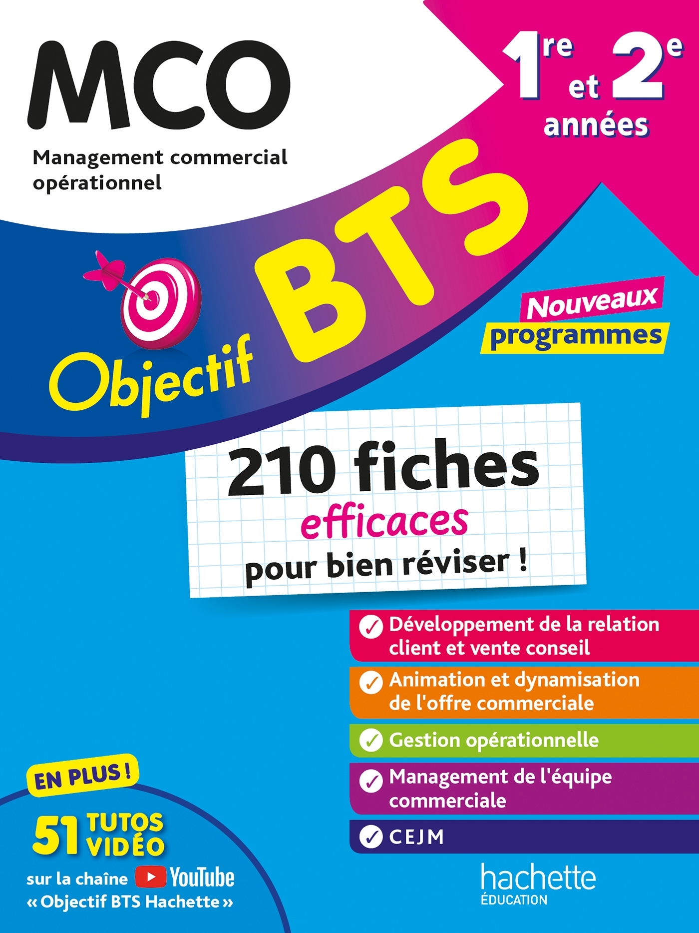 Objectif BTS MCO - 210 fiches efficaces pour bien réviser - 2025 - Nicolas Bloch - HACHETTE EDUC