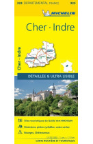 Carte depatementale 323 cher, indre