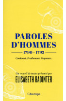 Paroles d-hommes - (1790-1793)