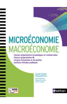 Microeconomie et macroeconomie aux concours des grandes ecoles 1ere/2eme annees nouveaux continents