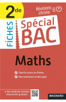 Special bac fiches maths 2nde bac 2022 - tout le programme en 50 fiches, memos, schemas-bilans, exerc
