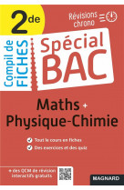 Special bac compil de fiches maths-physique-chimie 2nde bac 2022 - tout le programme en 100 fiches, m
