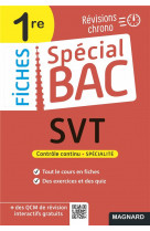 Special bac fiches svt 1ere bac 2022 - tout le programme en 53 fiches, memos, schemas-bilans, exercic
