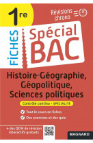Special bac fiches histoire-geo, geopolitique, sciences po 1re bac 2022 - tout le programme en 51 fi
