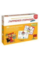 J-apprends l-espagnol autrement - niveau debutant. (coffret) - 80 cartes mentales pour apprendre fac