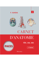 Carnet d-anatomie t2 tete, cou, dos (3ed)