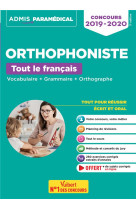 Concours orthophoniste - francais: vocabulaire, grammaire, orthographe