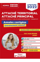 Concours attache territorial - categorie a - annales corrigees - entrainement intensif - externe, in