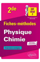 Physique chimie 2nde nouveaux programmes