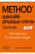 Specialite physique-chimie - terminale - nouveaux programmes