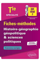 Specialite histoire-geographie, geopolitique et sciences politiques - terminale - nouveaux programme