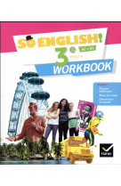 Td so english! 3eme - anglais ed. 2017 - workbook
