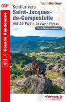 Sentier vers saint-jacques-de-compostelle : le puy - figeac - ref 651