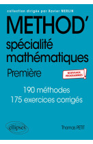 Spécialité mathématiques - première - nouveaux programmes