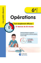 Les petits devoirs - operations  6eme