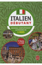 Coffret italien debutant livre + 5 cd
