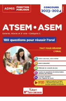 Concours atsem et asem - categorie c - 180 questions pour reussir l-oral - agent (territorial) speci