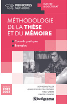 Mehodologie de la these et du memoire - master et doctorat