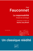 La responsabilite - etude de sociologie