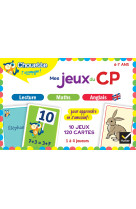 Mes jeux du cp en lecture, maths, anglais - 10 jeux educatifs - 120 cartes