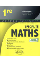 Specialites mathematiques 1ere nouveaux programmes (sous reserve du b.o)