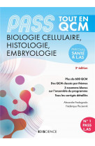 Pass tout en qcm  - biologie cellulaire, histologie, embryologie - 5e ed. - pass et