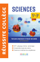 Reussite college sciences 5eme-3eme