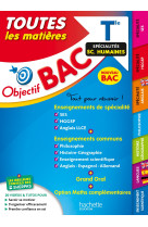 Objectif bac 2024 - term specialites sciences humaines toutes les matieres