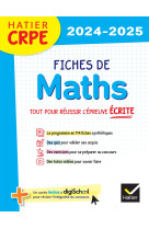 Tout le crpe en fiches - maths - epreuve ecrite 2023/2024