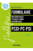 Formulaire pcsi-pc-psi - 8e ed.