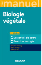 Mini manuel de biologie vegetale - 3e ed. - cours + qcm - t1