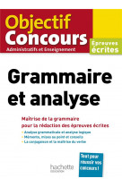 Objectif concours grammaire et analyse