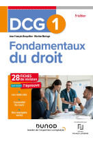 Dcg 1 fondamentaux du droit - dcg 1 - fondamentaux du droit - fiches 2023-2024