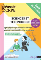 Crpe ecrit sciences et technologie epreuve ecrite d-application - 2024-2025