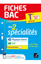 Fiches bac mes 2 specialites term generale : physique-chimie, svt & grand oral - bac 2022 - nouveau p