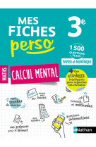 Mes fiches perso calcul mental 3eme - vol09