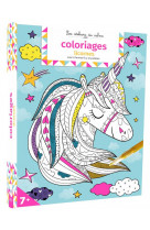 Coloriages licornes - pochette avec feutres