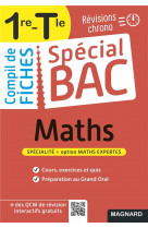 Special bac compil de fiches maths 1ere, term bac 2022 - tout le programme de maths 1re et tle en 100