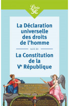 Nos armes de citoyens - la constitution de la v  republique & la declaration universelle des droits