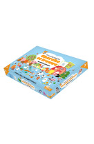 Mon jeu cherche et trouve des bebes animaux  - coffret avec plateau et cartes