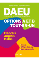 Daeu - options a et b - tout en un - francais, anglais, mathematiques