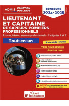 Concours lieutenant et capitaine de sapeurs-pompiers professionnels - categories a et b - tout-en-un