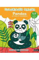 Coloriages malins - pandas lettres et nombres - 5-6 ans gs