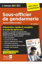 Concours sous-officier de gendarmerie - preparation rapide et complete a toutes les epreuves - annal