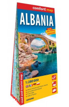 Albanie 1/280.000 (carte grand format laminee) - anglais