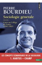 Sociologie generale vol 1 cours au college de france (1981-1983)