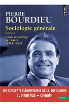 Sociologie generale vol 1 cours au college de france (1981-1983)