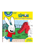 Les incollables - mes coloriages magique simon - lettres