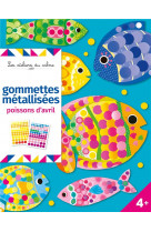 Gommettes metallisees poissons d-avril - pochette avec accessoires ned