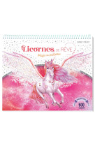 Licornes de reve - carnet creatif - magie des paillettes 2024